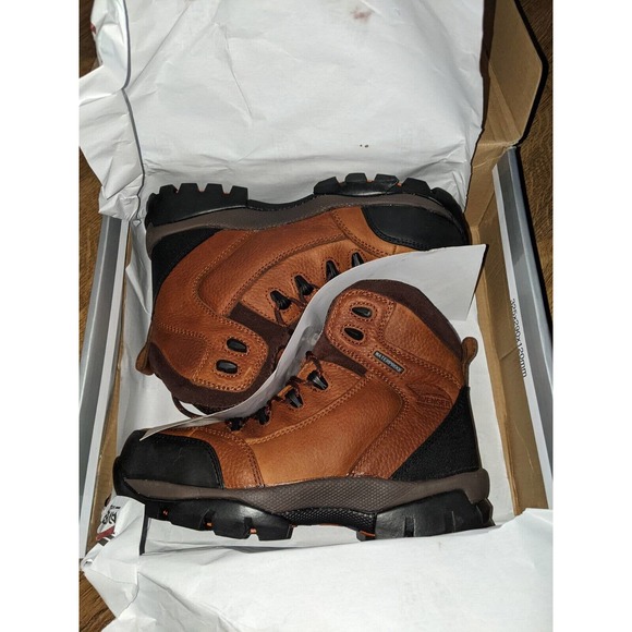 N/A Other - Avenger Mens Brown Leather Comp Toe 7244 WP EH Work Boots 6 M